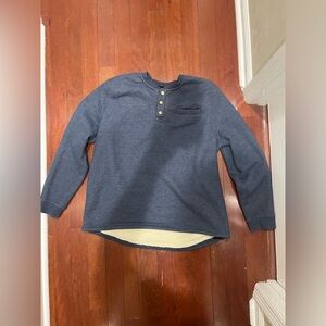 Lee Premium Select regular fit knitted quarter button fleece.